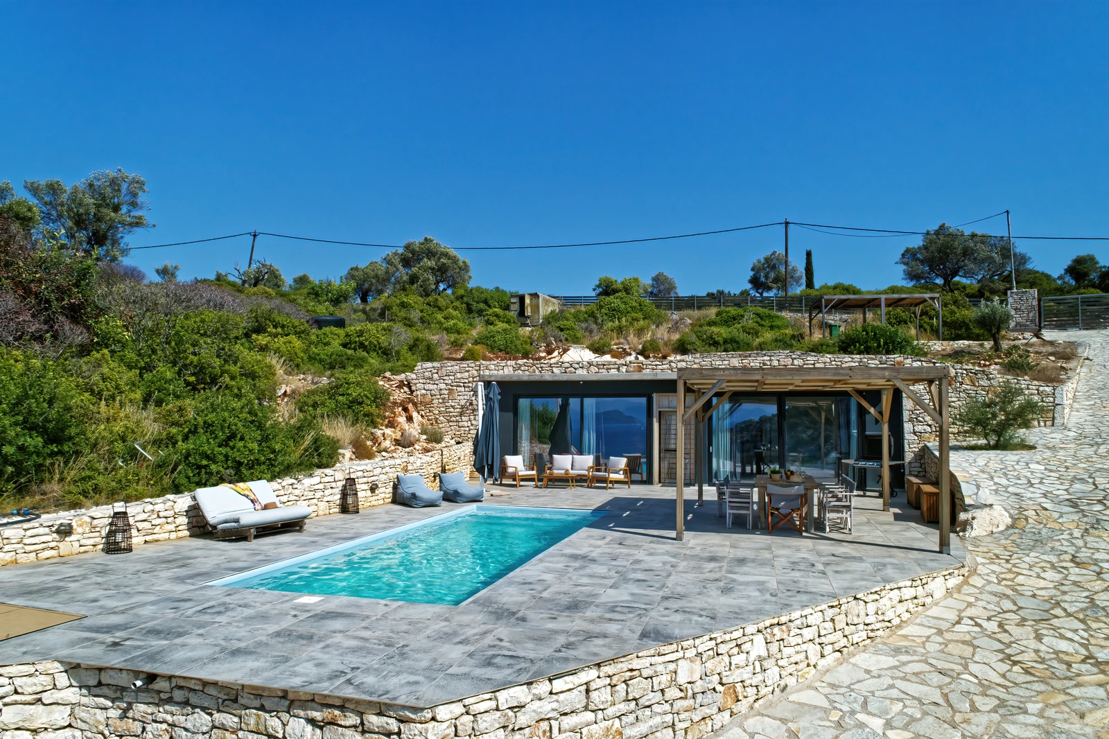 House Oasis villa with private pool, Kastos Island, Greece